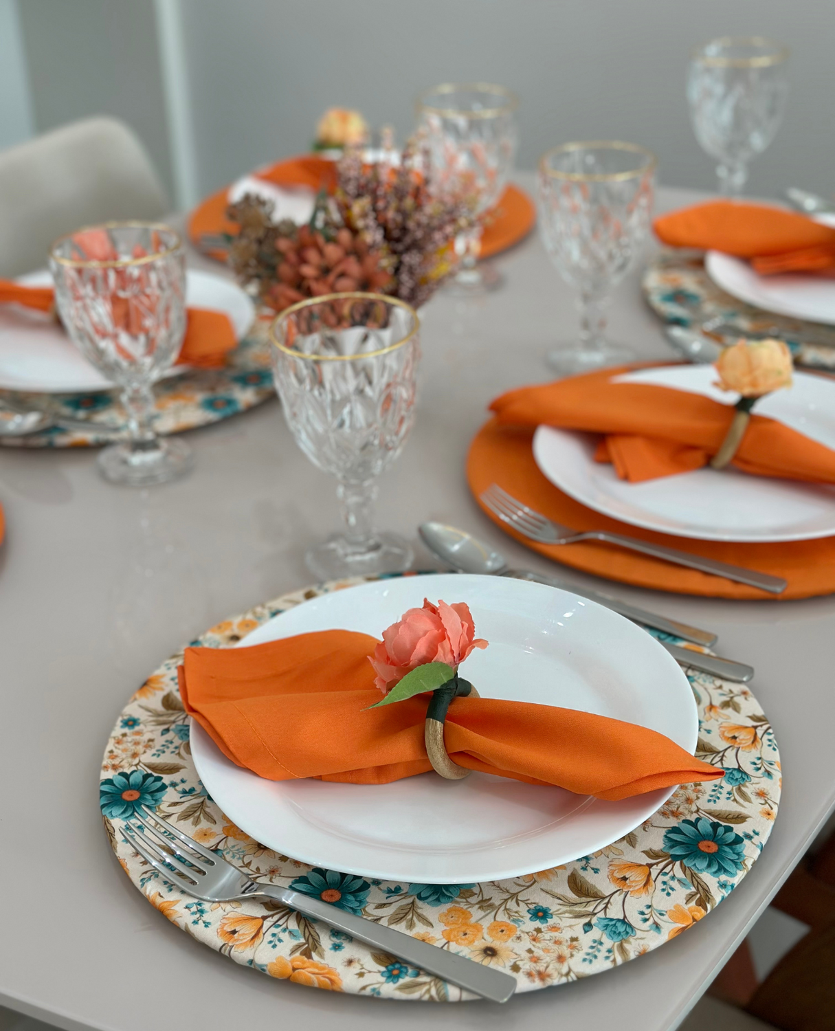 Jogo de Mesa Americano 6 peças Dupla Face