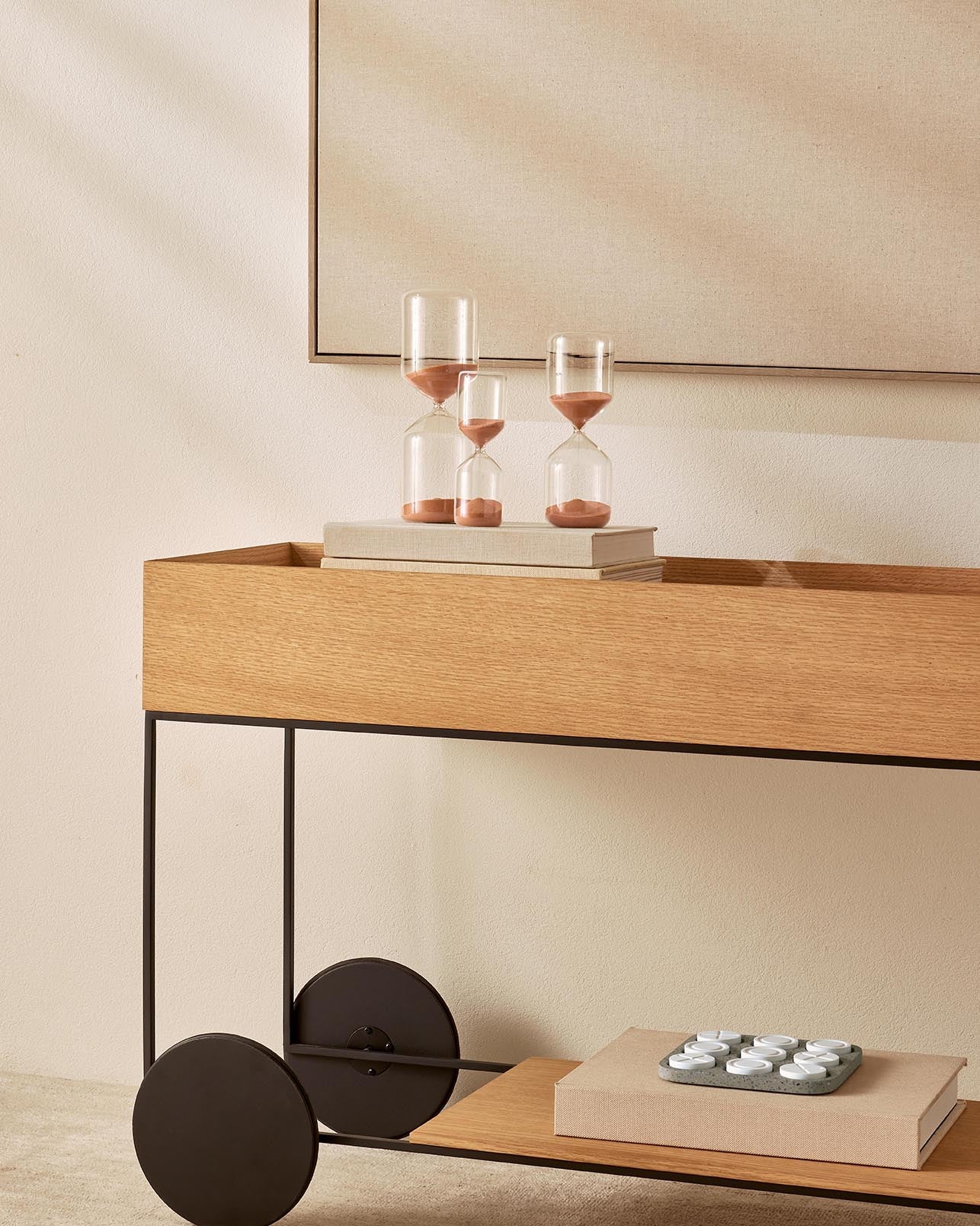 Ampulheta Areia Rosa