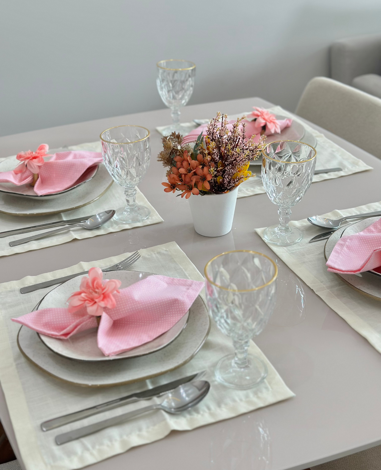 Jogo de Mesa Americano 4 peças