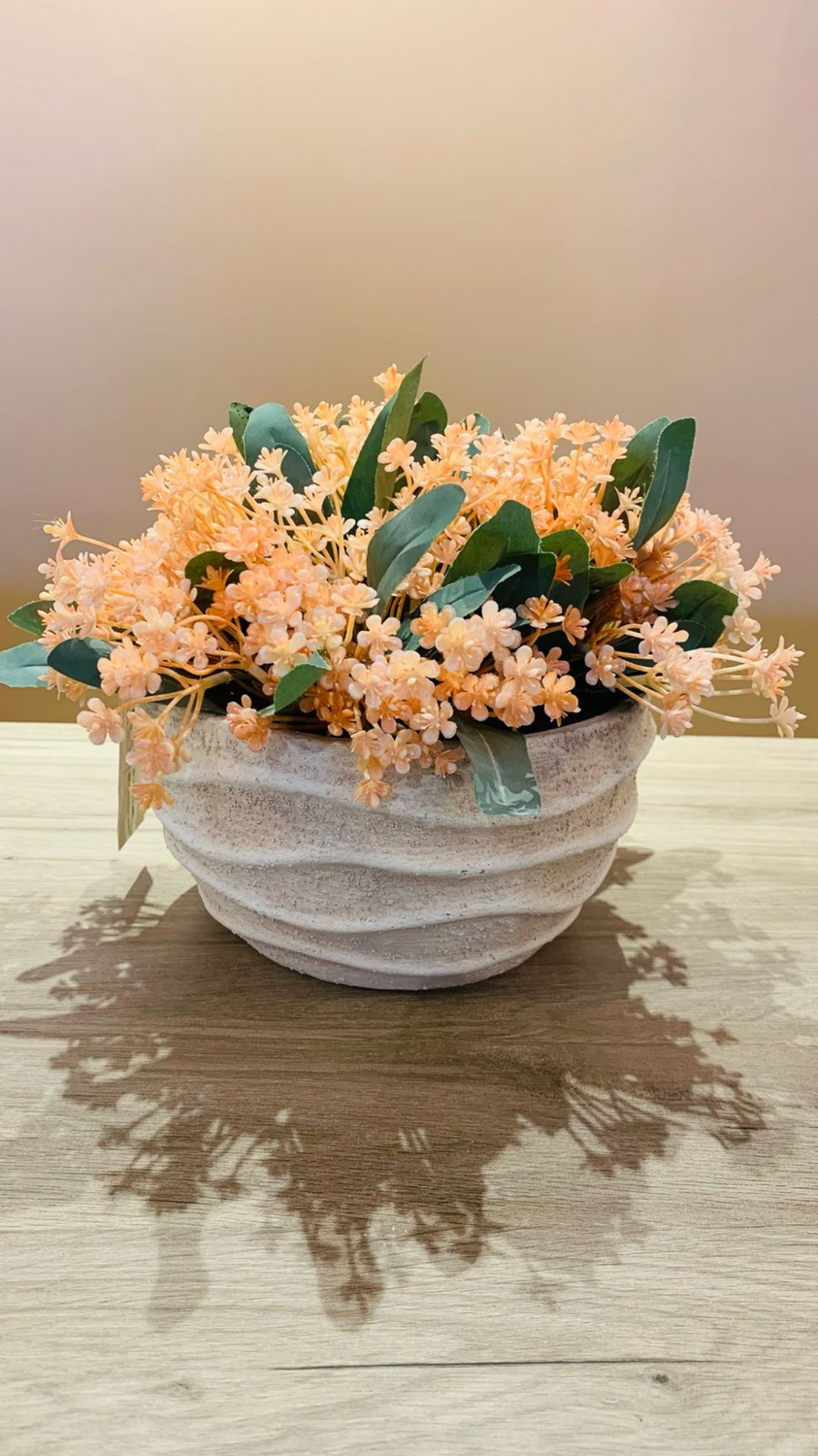 Cachepot Flor Nude Outono