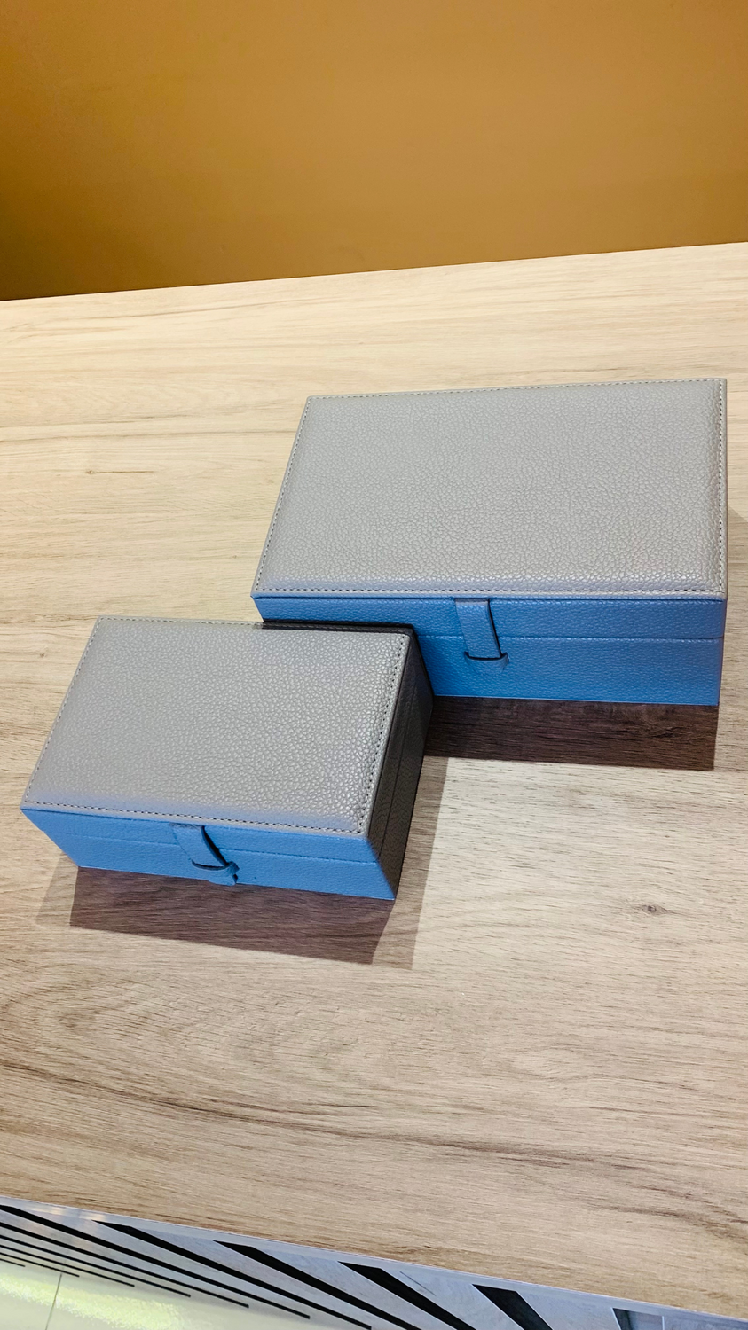 Caixa Em Mdf Com Revestimento Em Pu