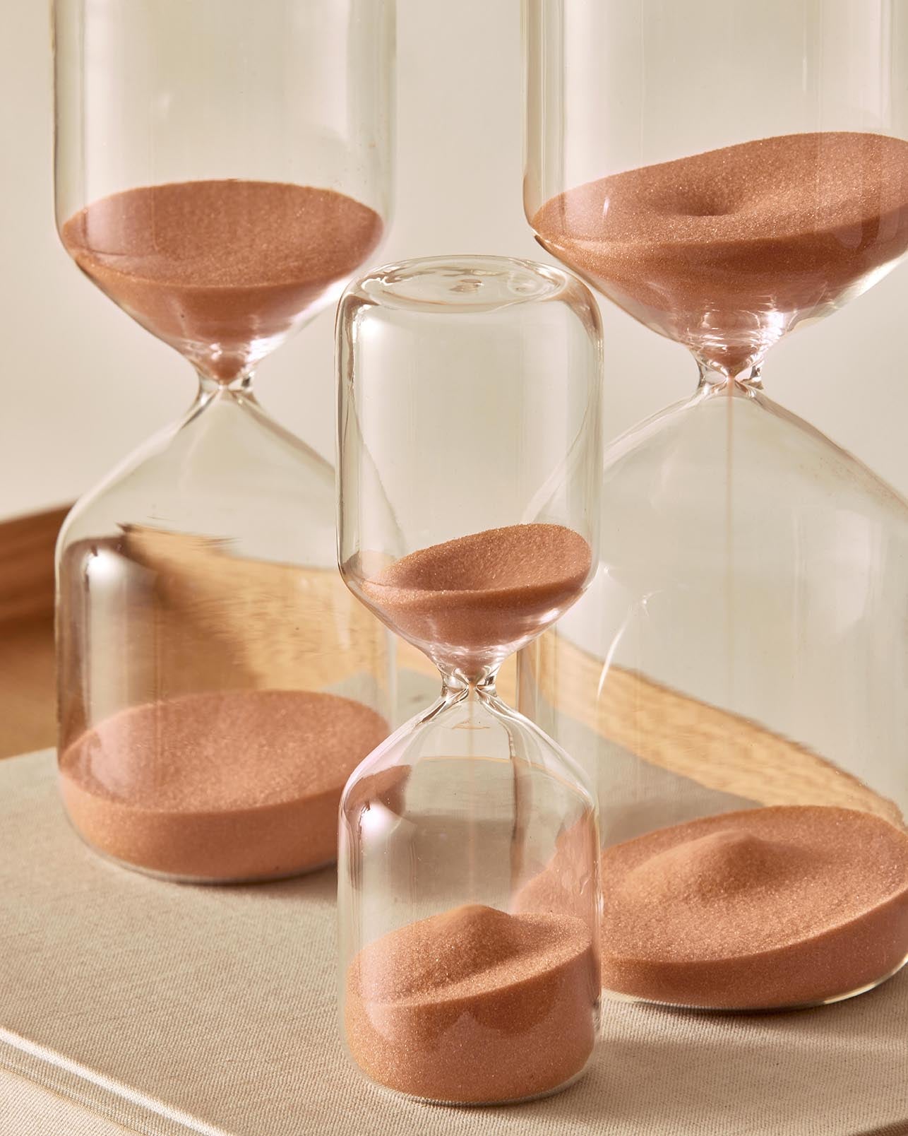 Ampulheta Areia Rosa