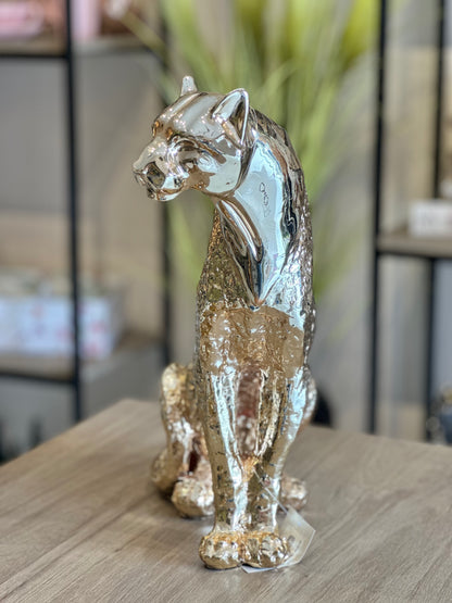 Estátua Leopardo Gold