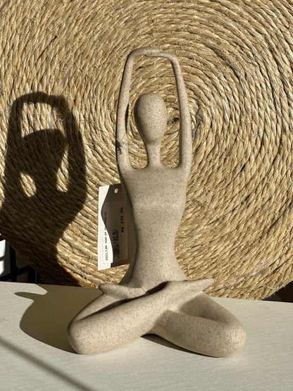 Escultura Yoga Em Polirresina
