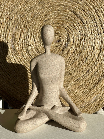 Escultura Yoga Em Polirresina