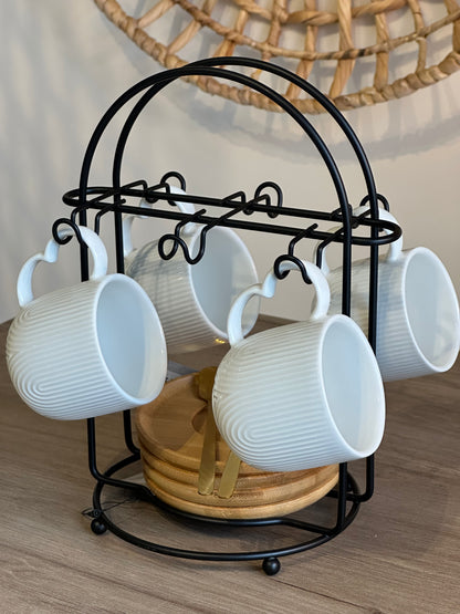 Jogo de Xícaras Trama Delicada